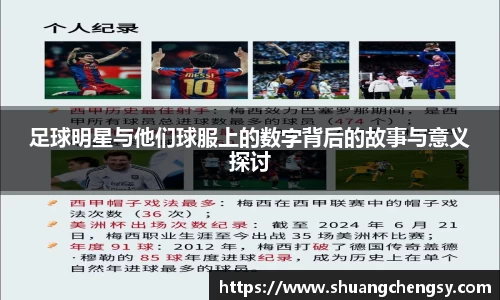 足球明星与他们球服上的数字背后的故事与意义探讨